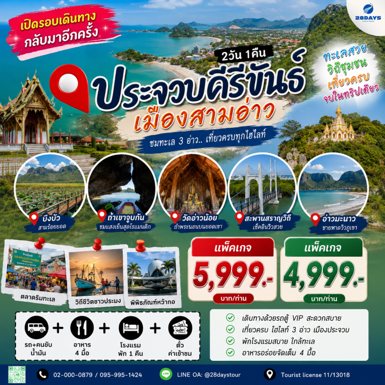 โปรแกรมประจวบคีรีขันธ์เมืองสามอ่าว